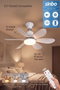 Sinbo SF-7708-W Ventilador de techo con control remoto e iluminación LED, Blanco